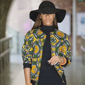 Artisan African Ankara Bomber Jacket